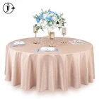 Clothes Table Clothes Round Customised Gold Wedding Table Clothes Round