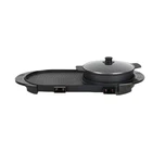 Factory Price Household Multi-Function No Smoking Dual Use Electric Teppanyaki Grill With Hot Pot Pan
