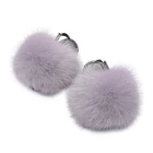 Factory Baby Furry Slippers Fur Raccoon Fur Kids Toddler Baby Girls Shoes
