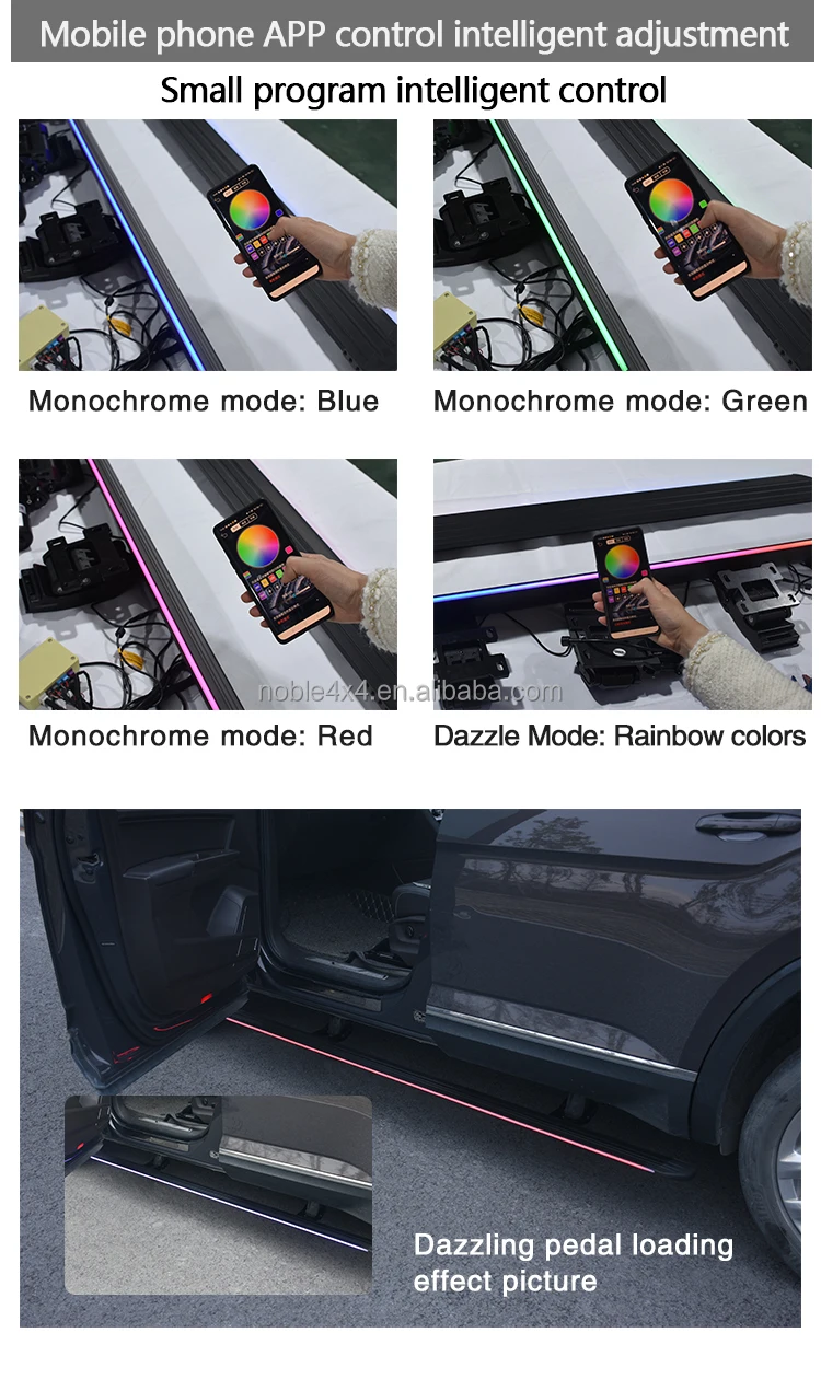 Car Parts Smart Electric Side Step of Colorful Neon Led Light Lamp for Porsche Cayenne HIBRID 2008-2021 MACAN 2015-2023 supplier