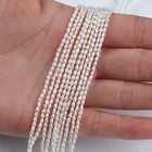 Pearls Freshwater Pearls 2-3mm Natural White Rice Tiny Loose Beads Real Freshwater Pearls Strand