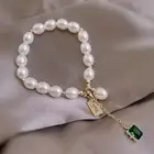 Bracelet Vintage Alloy Pearls Bracelet New Designer Elegant French Bracelet Women Vintage Baroque Pearl Charm Bracelet