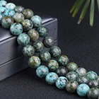 Turquoise Beads Jewelry Natural Turquoise Round Beads Loose Gemstone Beads For Jewelry Making Size 4-12mm