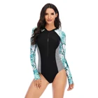 Swimwear Long Sleeve Swimwear 1 Piece Swimsuit Swimwear Bathing Suit Beach Wear Swimming Suit For Women Surfing Wetsuit