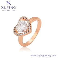 A00705020 Xuping Jewelry elegant fashion simple heart shaped diamond elegant new design engagement proposal ring