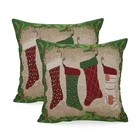 Christmas Free Shipping Within U.S Modern Fabric Christmas Throw Pillow