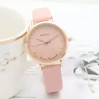 Watch Sport Student Fashion Watch Casual Quartz Watch Girl Soft Leather Sport Wristwatch