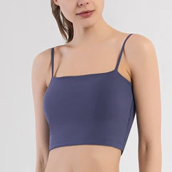 Factory Direct Light Breathable Soft Skin-Friendly Fabric Women Fitness Halter Top Sports Underwear Bra For Gym Active Wear