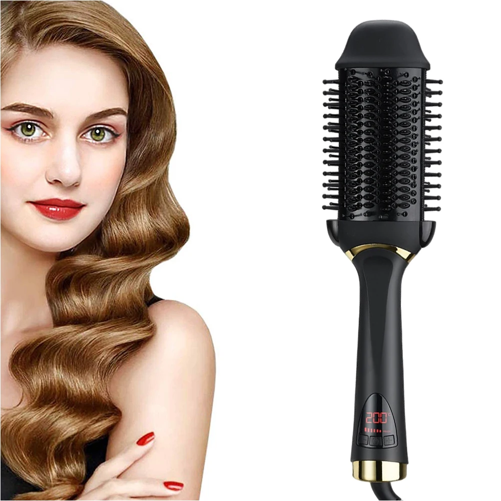 Professional One-step Hair Dryer Brush With Enhanced Titanium And Ionic  Technology Hair Straightener Brush And Blow Dryer - Buy One-step Hair Dryer  Brush,Ionic Technology Hair Straightener Brush,Blow Dryer Product on  