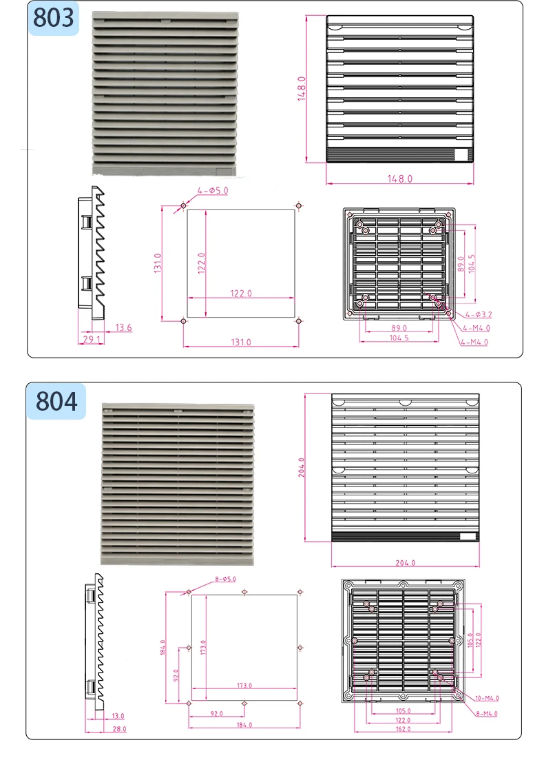 Cabinet Ventilation Fan, 802, Waterproof - detail 16