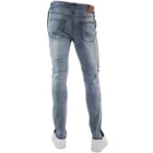 Jeans Custom Striped Side Rhinestone Jeans Men's Denim Slim Straight Zipper Men Jeans