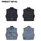 Jacket Autumn Lapel Denim Vest Boys 2021 New Summer Tooling Jacket Trend Spring And Autumn Men's Vests