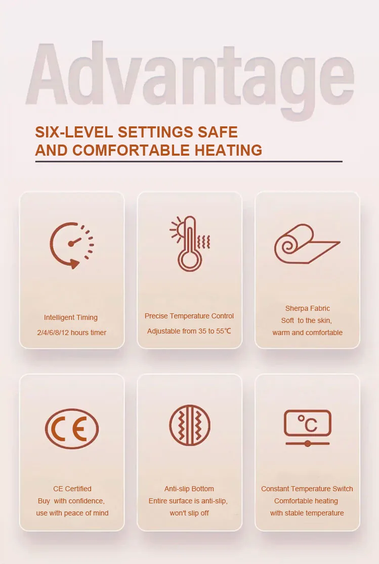 Electric Blanket, AC220V, EU Plug - detail 14