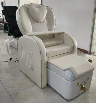 2024 Modern Design Gold Pedicure Chair for SPA Manicure Chair with Foot Bowl Simple & Cheap 10 Years Warranty for Salons