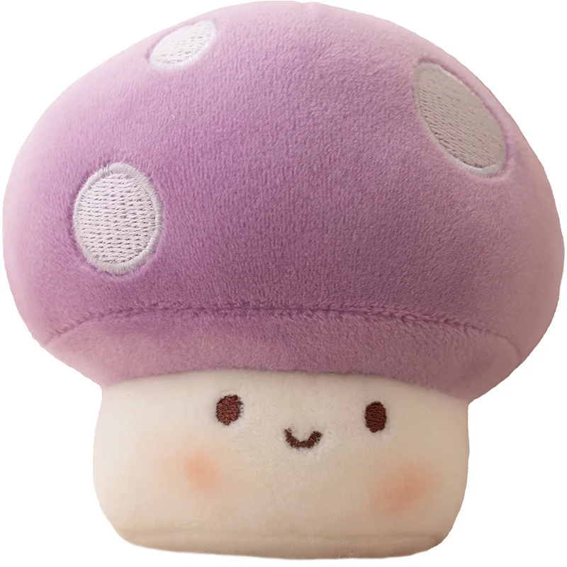 Wholesale small mushroom mini plush toy backpack pendant keychain custom plush stuffed toy