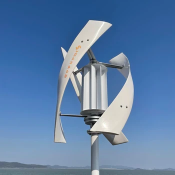 CE Certified High efficiency wind fan 1kw 24v 48v Vertical Wind Turbine Generator for Home use