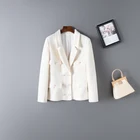 Winter Fashion Women's Suit Formal Wool Double Breasted Coat Women's Jacket