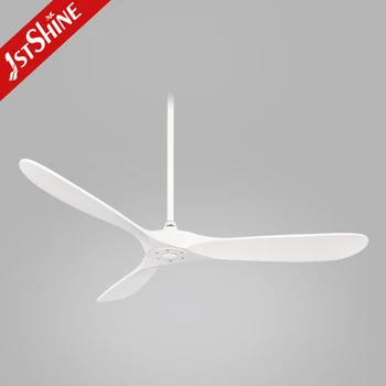 1stshine hot selling decorative 3 solid wood blades bldc ceiling fan with remote
