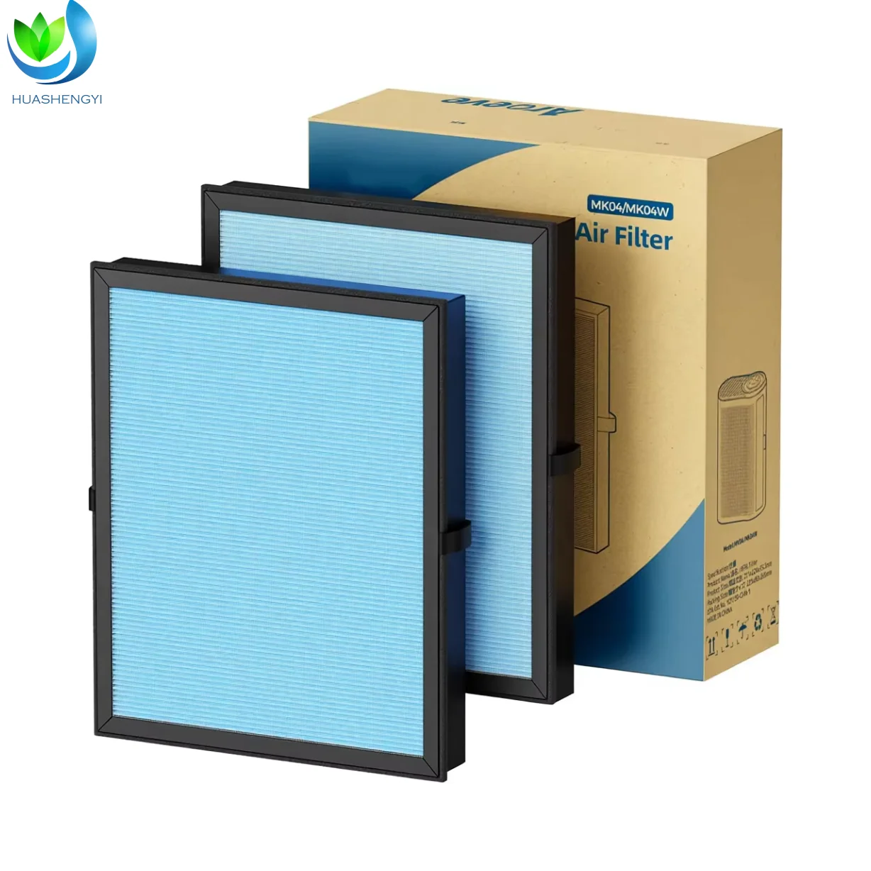 product high efficiency activated carbon filter replacement pleated air filter for arove mk04lx remove dust pet dander smoke office-2