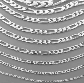 China factory Direct 925 Sterling Silver Figaro Chain