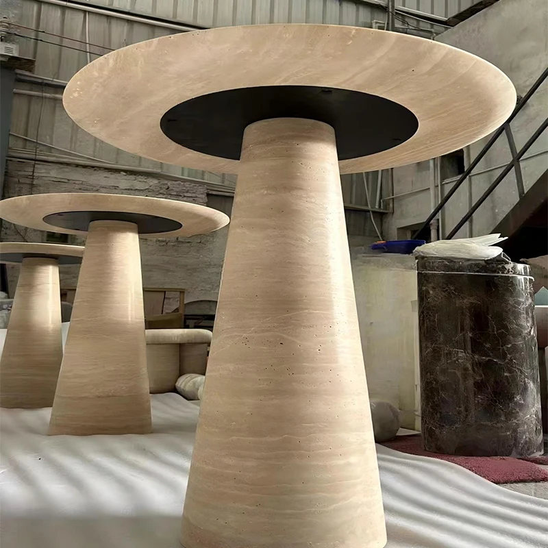 product luxury natural travertine modern handmade portable coffee table for living room home furniture-4