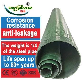 High Quality Glass Steel Pipe with Moulding and Cutting Processing Service fiberglass grppipe