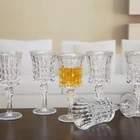 Goblet Red Goblet Wholesale European Style Retro Diamond Transparent Crystal Red Goblet Wine Glass Cup