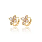 14k Gold Fancy 18k 14k Gold Plated Small Gold Earrings Woman Ladies Earrings Designs Party Girls