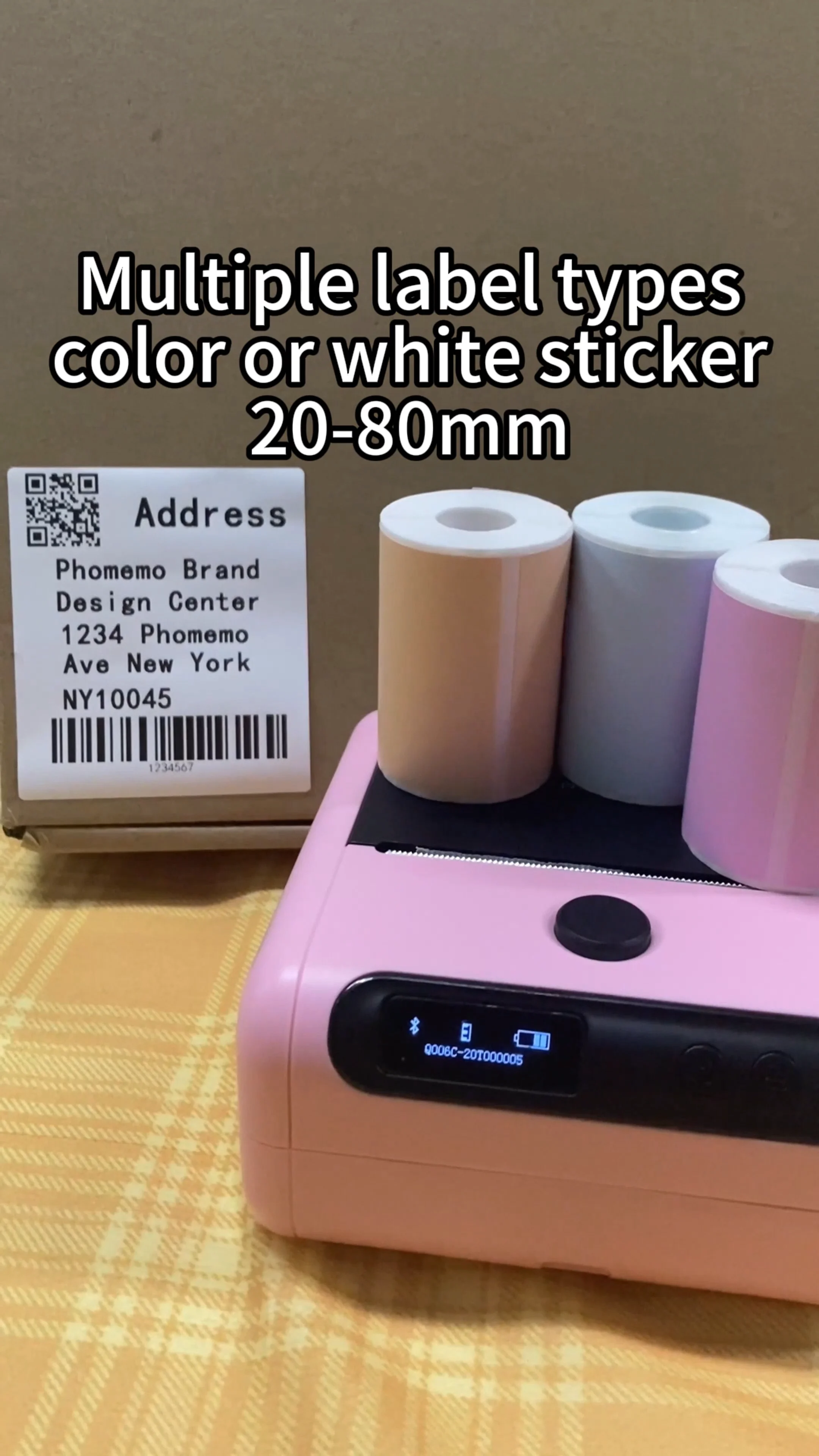 Qr Code Printer Phomemo M Thermal Label Printer Price Tag Barcode