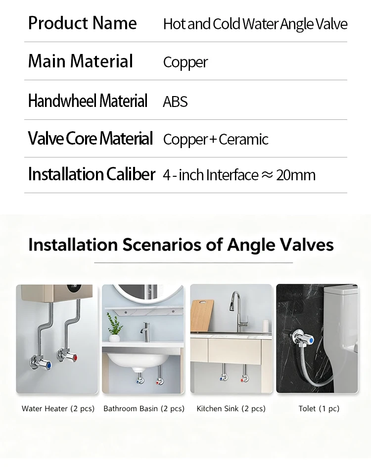 ABS Handle Brass Washing Machine Angle Valve Brass Valve Plumbing Angle Stop Valve Angle Valve 1/2 Water Bathroom Fittings manufacture