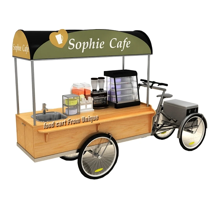 NEW 60" Concession Food Cart Vending Curved Glass Display Push Caster Wheels 