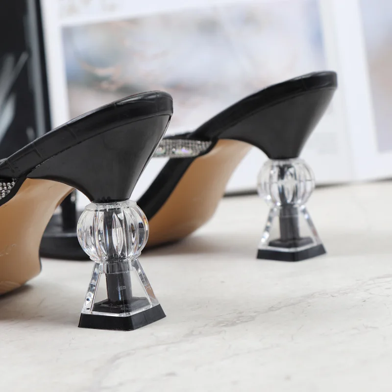 Chanclas de Tacón Alto para Mujeres, Sandalias con Cuña de Plataforma de  Verano, Sandalias de Playa de Deslizamiento Plano Y Zapatillas,Negro,M :  Amazon.es: Zapatos y complementos