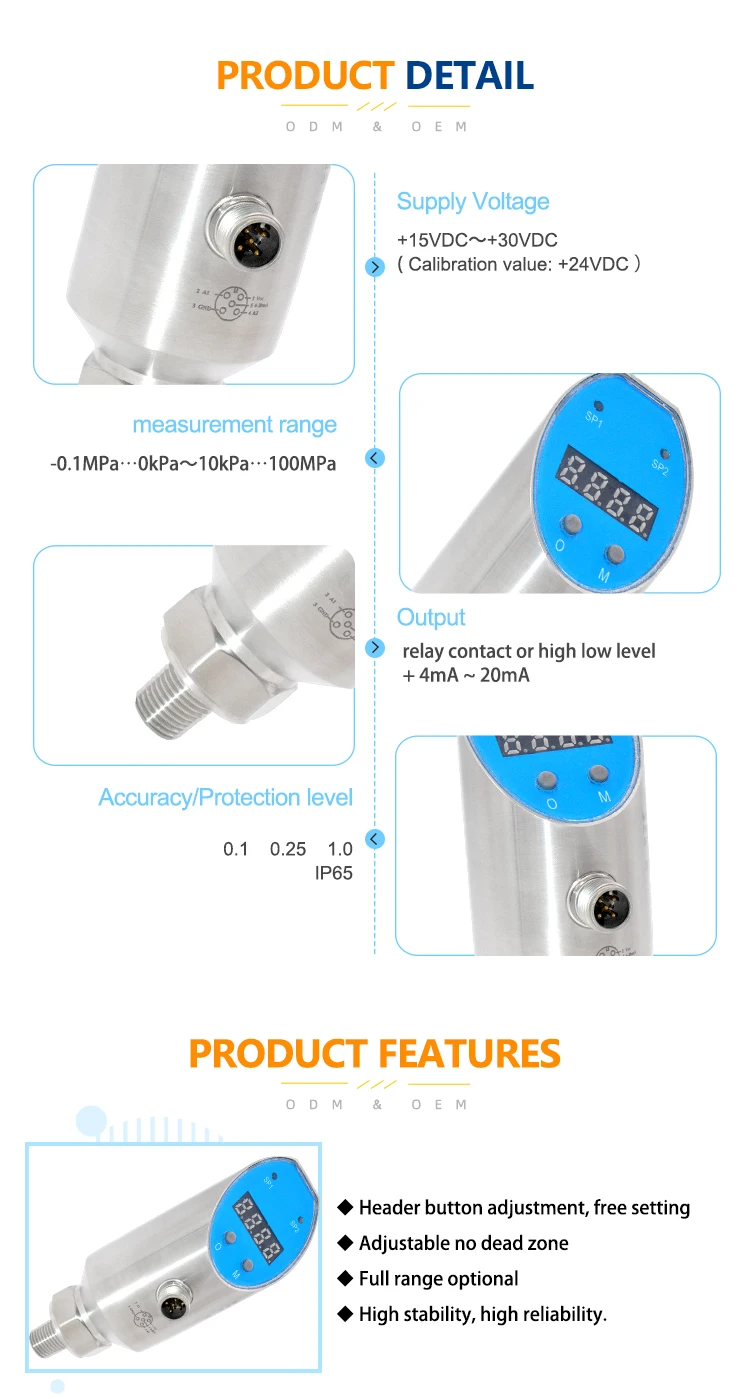 Mount Digital High-low Controller, 4-20mA, Aluminum Alloy - detail 6
