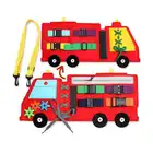 Activity Montessori Basic Skills Activity Learning Toys School Bus Busy Board For Toddlers