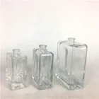 Bottle With Spray Cap Wholesale 30ml 45ml 100ml Square Glass Perfume Bottle With Spray Cap