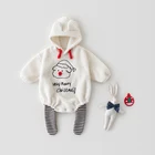 Baby Factory Wholesale Direct Sale American Winter Baby Plush Romper To Resist The Cold And Warm Baby Romper