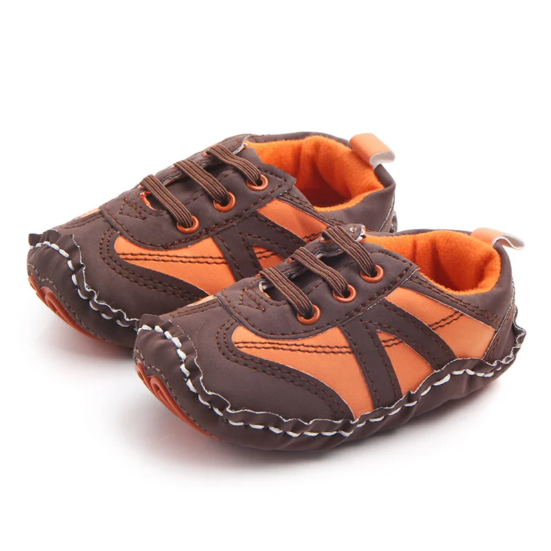 Mixed Color Maze Soles Baby Boys Elastic Hand-stitched Fashion Trend Toddler Shoes supplier