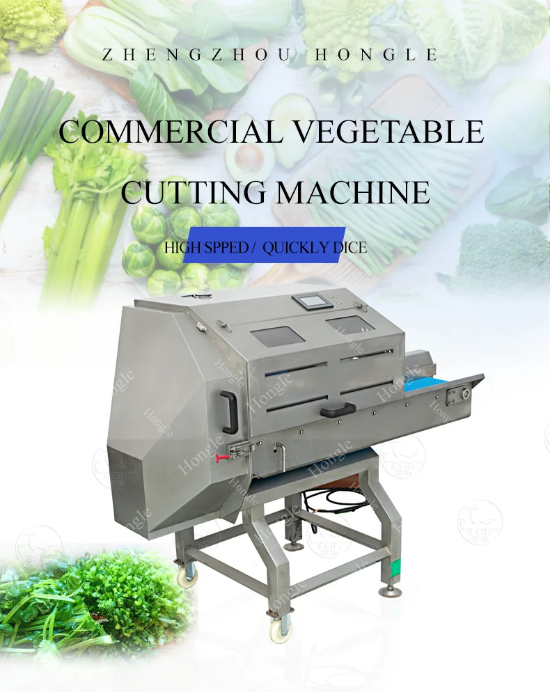 Parsley and Fresh Leaf Vegetable Cutter Machine Spinach Processing Plant with Dicer Function for Fruits and Vegetables manufacture