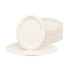 Set Factory Directly Provide Disposable Tableware For Weddings Dinner Plate Set Disposable Paper Tableware 7 Inch Plate