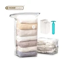 Storage Bag 3PK Home Bedding Clothing Storage Bag Save Space Plastic PA PE Transparent Vaccum Storage Bag