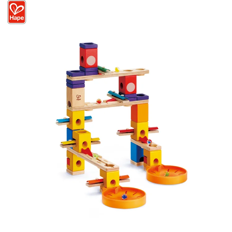 hape quadrilla marble run construction