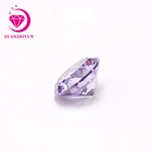 Cubic Zirconia Gemstone Diamond Cut Round Violet Cubic Zirconia Charms