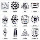 Stones Tianshizhiyue Gems GRA Certificate Wholesale Price Round Loose Stones DEF Color VVS Diamond Moissanite