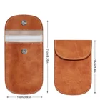 Genuine Leather Best Bags Fobs Faraday Box For Keys Car Key Cover Case