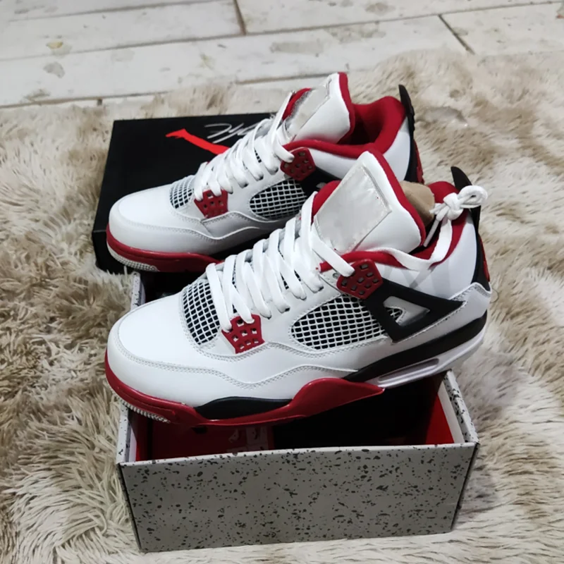 off white jordan 4 fire red