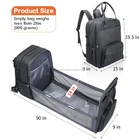 Baby Backpack 2021 New Design Large Capacity Baby Diaper Backpack Bags 3 In 1 Diaper Backpack With Bassinet