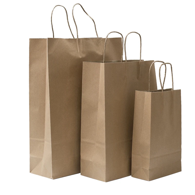 Wholesale food package bag kraft paper bag 31x25x12 for food takeaway