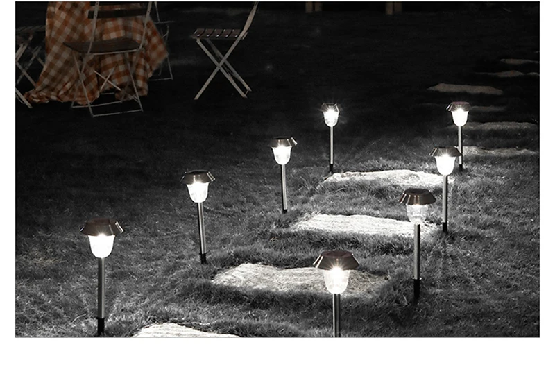 Outdoor Easy Install Pathway Yard Villa Decoration Solar Lawn Light waterproof solar led garden light