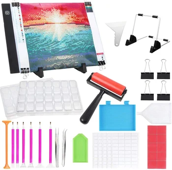 VANCY ARTS Customized High Quality Easy Using Light Pad Diamond Painting Tools And Accessories Kit For Adults And Kids