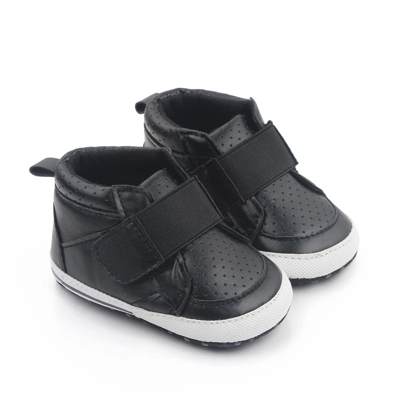 Spring and Autumn 0-1 Year Old Baby Shoes High Top Line with Baby Walking Sports Shoes factory